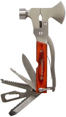 S/SPORT EMERGENCY CAMPER'S MULTI-TOOL AXE HAMMER KNIFE SAW BLADES SCREWDRIVER