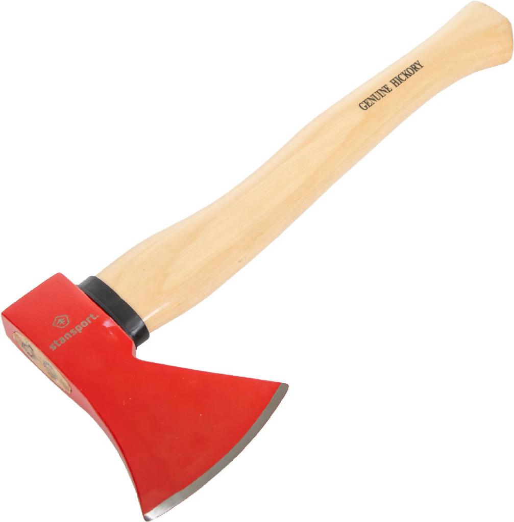 S/SPORT 14' WOOD HANDLE CAMP AXE-SHORT W/CARBON STEEL HEAD
