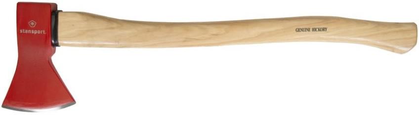S/SPORT 28' WOOD HANDLE CAMP AXE-MEDIUM W/CARBON STEEL HEAD