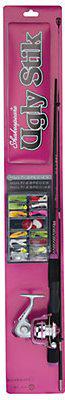 SHAK UGLYSTIK LADY SPIN COMBO KIT 5'L (30 REEL W/LINE 2PC F/GLASS ROD TACKLE)