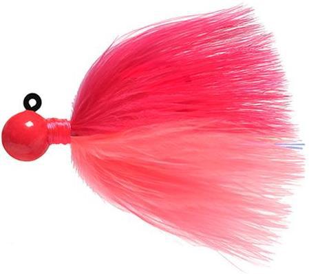 SY'S 1/4 MARABOU JIG CERISE HEAD/CER-PNK - Gunarama