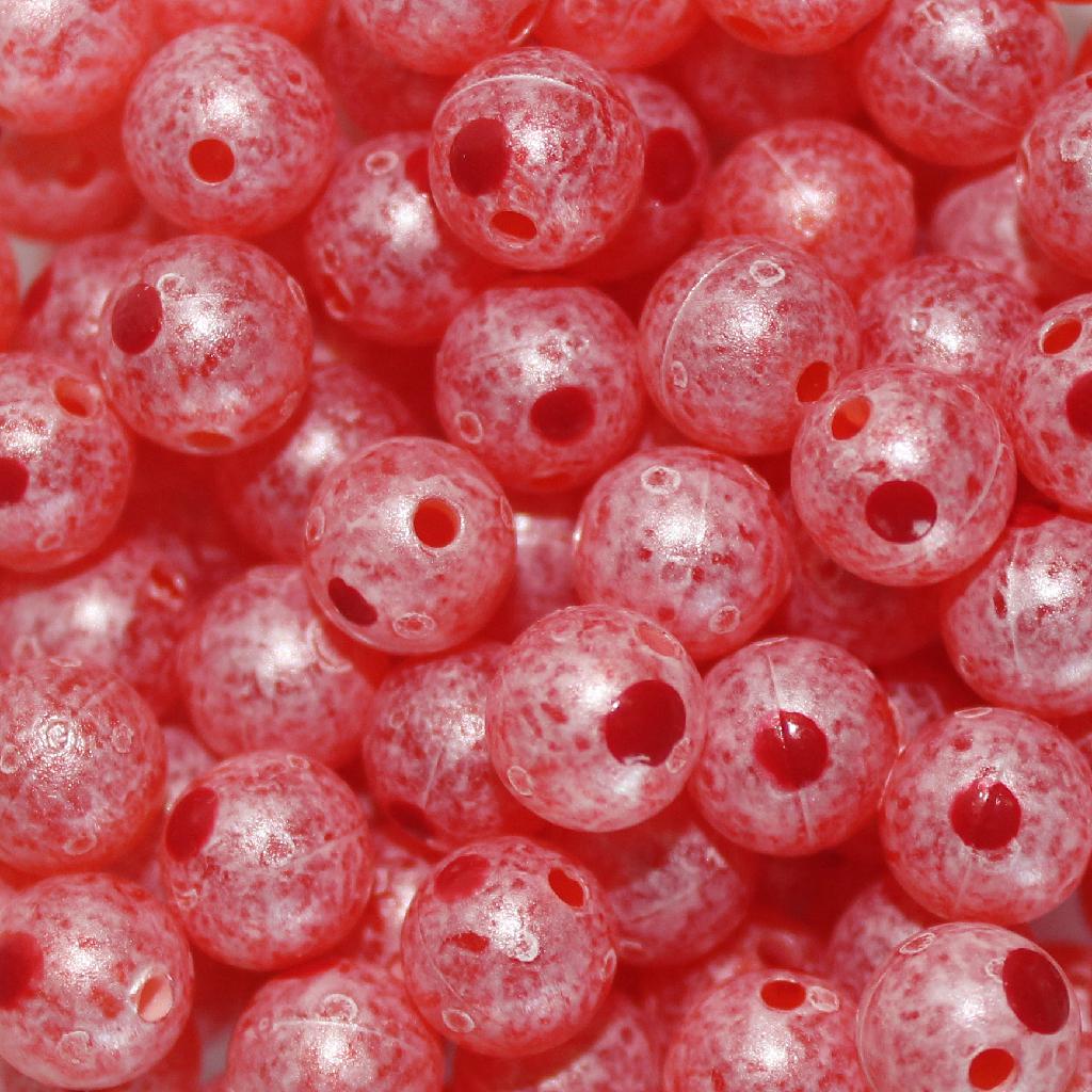 TROUTBEAD BLOOD DOT  8MM(15) DARK ROE - Gunarama