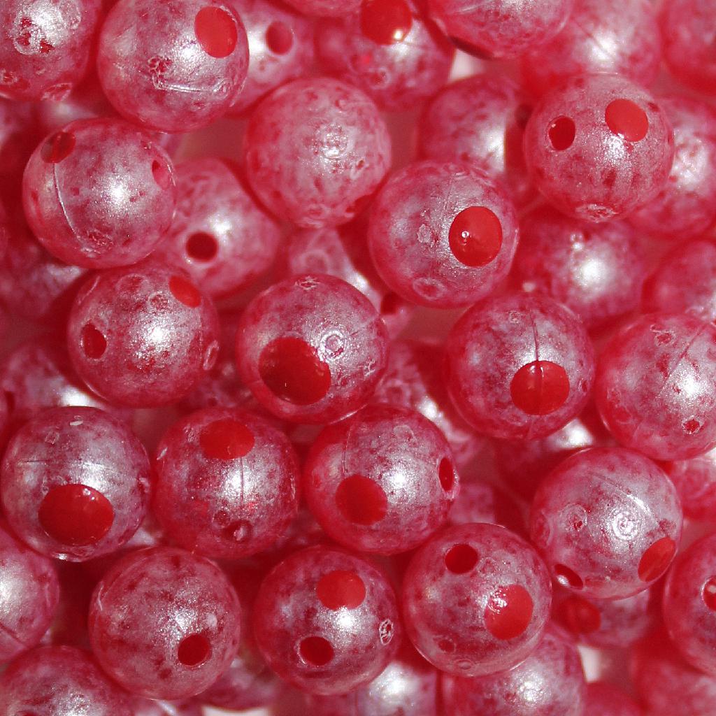TROUTBEAD BLOOD DOT  8MM(15) RUBY ROE - Gunarama