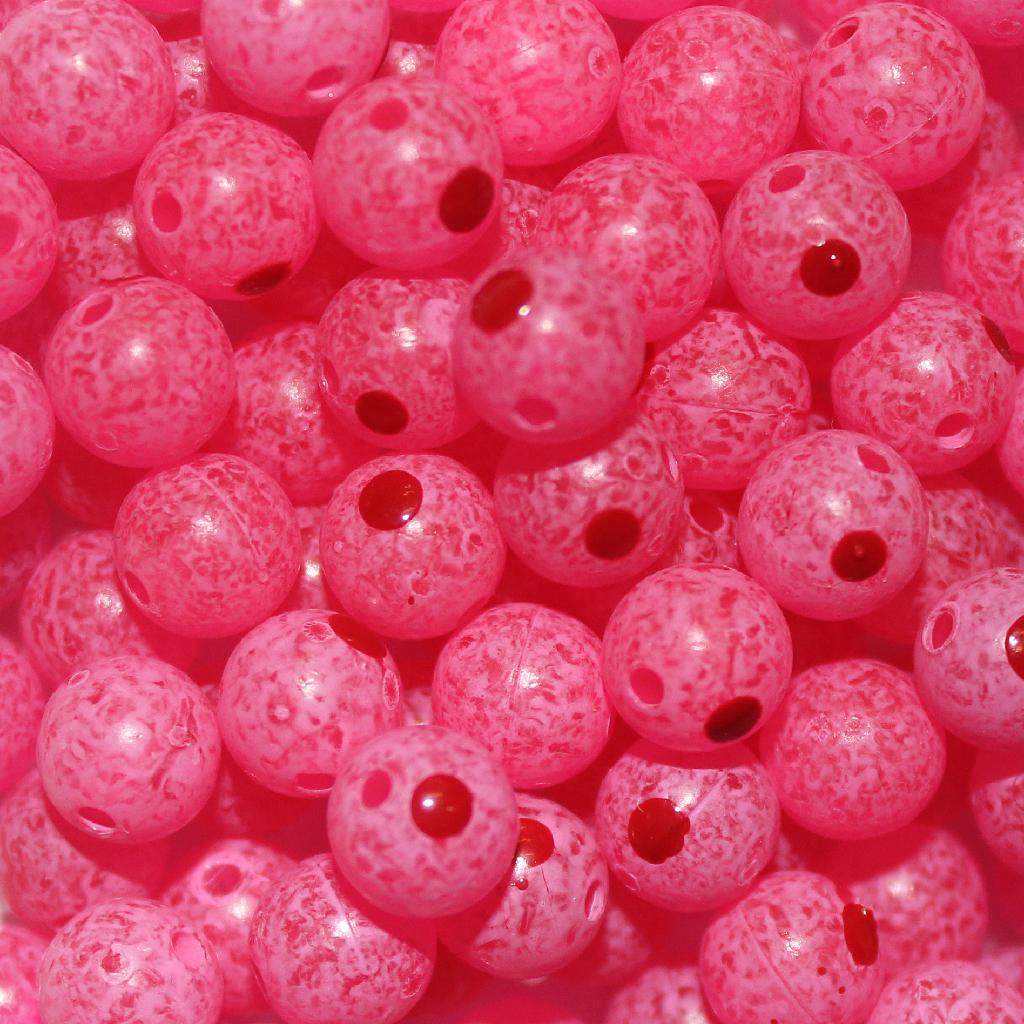 TROUTBEAD BLOOD DOT  8MM(15) CERISE ROE - Gunarama