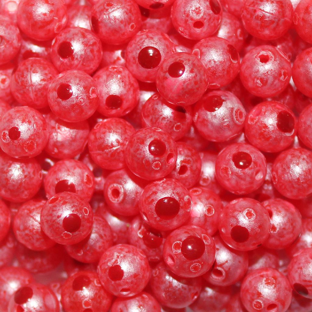 TROUTBEAD BLOOD DOT 12MM(8) CHERRY ROE - Gunarama
