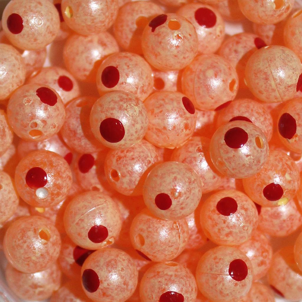 TROUTBEAD BLOOD DOT  8MM(15) PEACHY KING - Gunarama