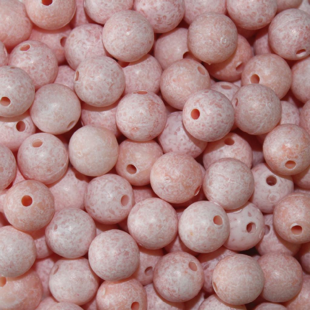 TROUTBEAD MOTTLED 12MM(10) COTTON CANDY - Gunarama