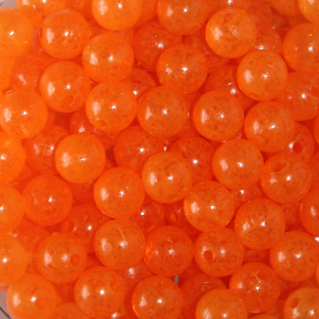 TROUTBEAD MOTTLED  8MM(30) ORANGE CL - Gunarama