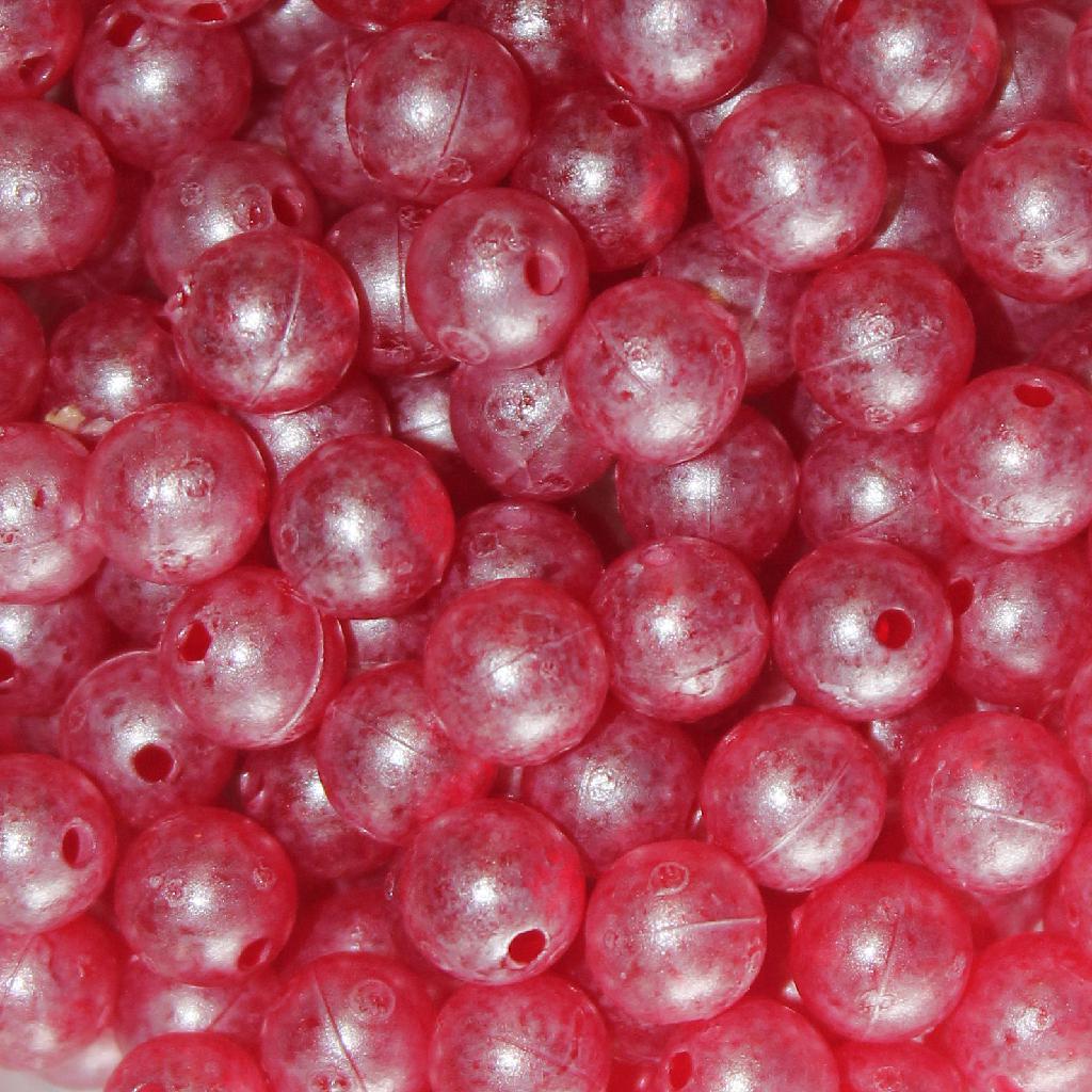 TROUTBEAD MOTTLED  8MM(30) RUBY ROE - Gunarama