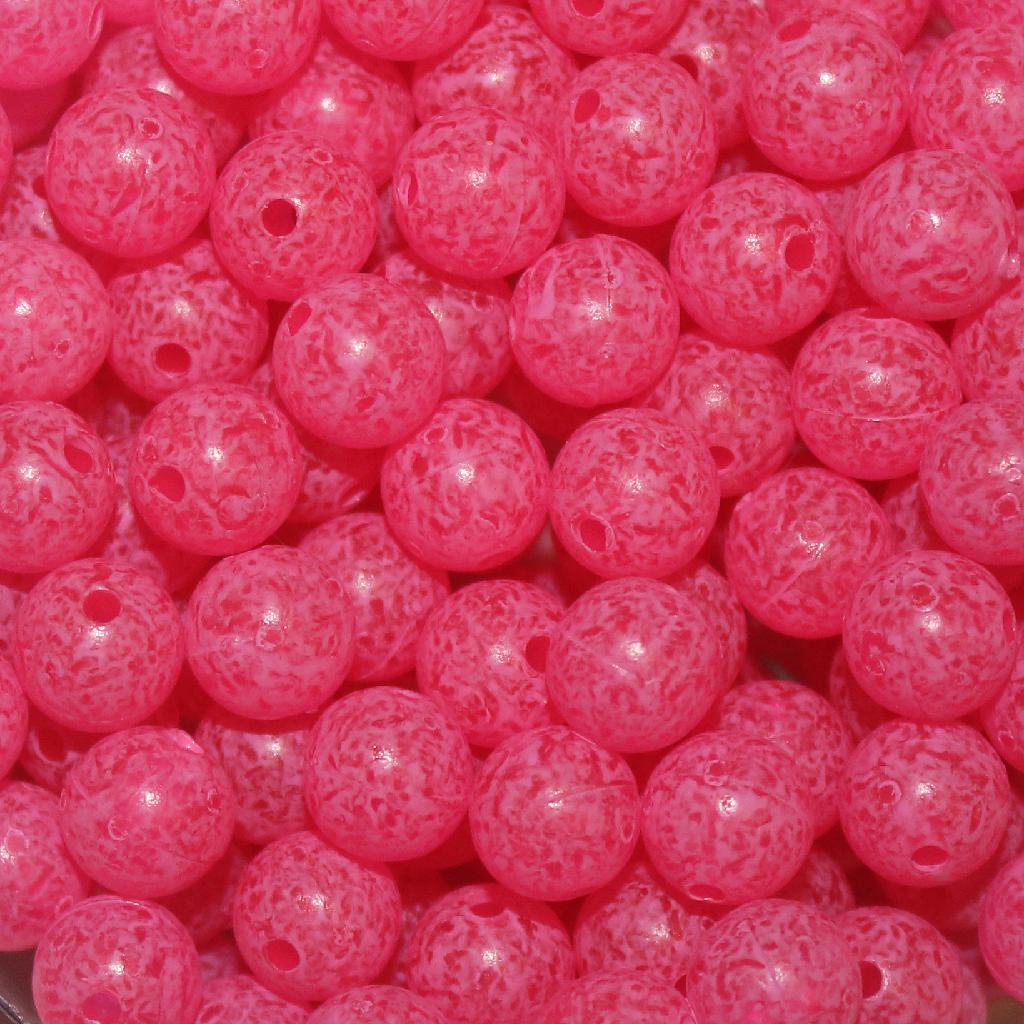 TROUTBEAD MOTTLED 10MM(15) CERISE ROE - Gunarama