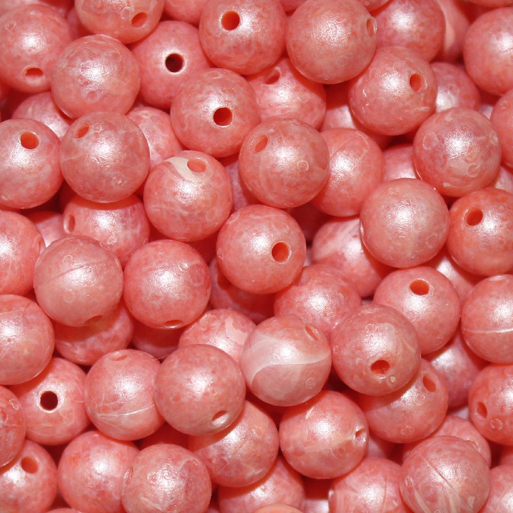TROUTBEAD MOTTLED  8MM(30) SALMON PEARL - Gunarama