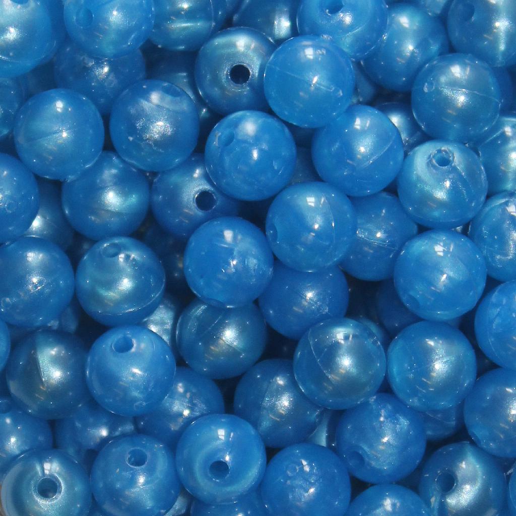TROUTBEAD STD BEADS  8MM(40) SKY BLU PRL - Gunarama