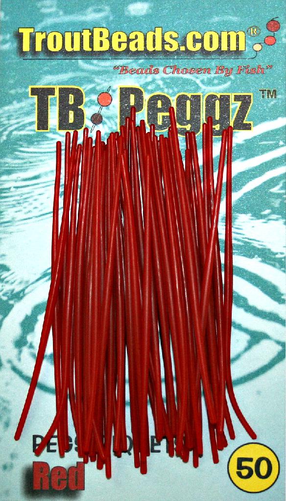 TROUTBEAD PEGGZ (50)  RED - Gunarama