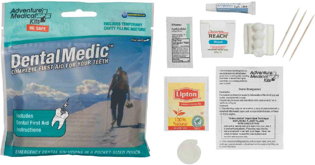 ADVENTURE MEDICAL KITS-DENTAL MEDIC EMERGENCY FIRST AID KIT FOR TEETH