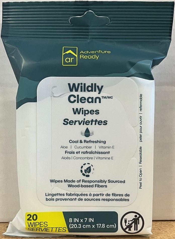 ADVENTURE READY WILDLY CLEAN WIPES (TRAVEL SIZED) (20PK) - Gunarama