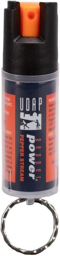 UDAP KEY CHAIN PEPPER SPRAY 1/2OZ PEPPER POWER PREMIUM PEPPER SPRAY