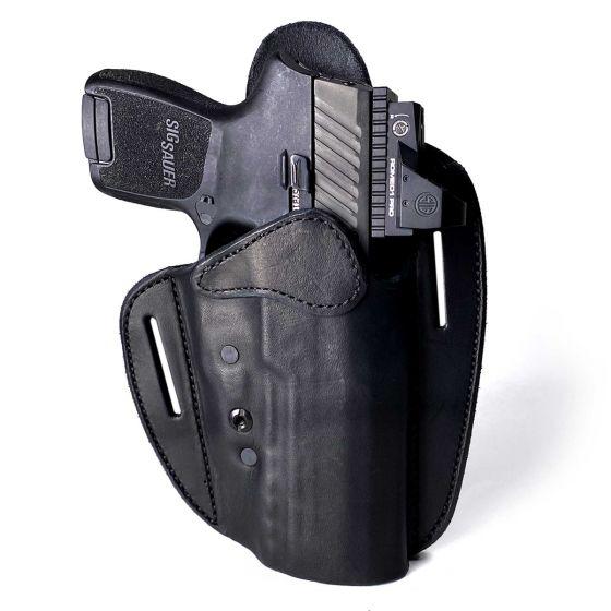 URBAN CARRY LOCKLEATHER RMR OWB HOLSTER  203 SIZE (RMR CUT) BLACK-RH