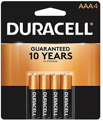 Duracell AAA Batteries 4 pk. Dependable, Long-Lasting Power