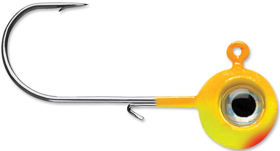 VMC NEON MOON EYE JIG 3/8oz(4) CHAR ORNG