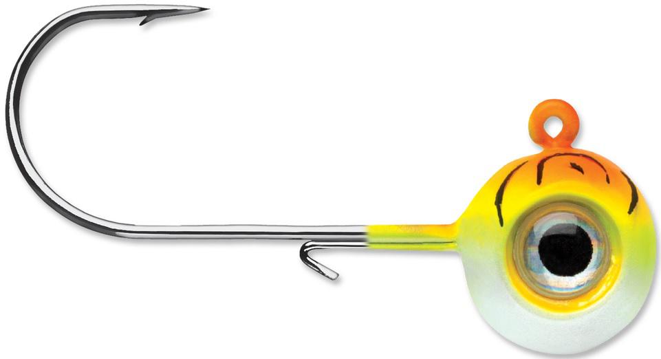 VMC NEON MOON EYE JIG 1/8oz(4) ORNG FIRE