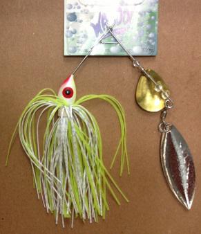 WAHOO 3/8 DBL COLO/WIL S/BAIT CHART/WHT