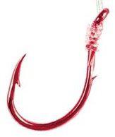 E.CLAW #10 SNELLED RED EGG HOOKS
