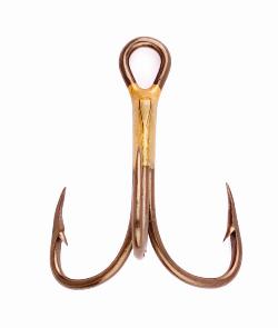 E.CLAW #1/0 LAZER BRNZ TREB HK  (5)