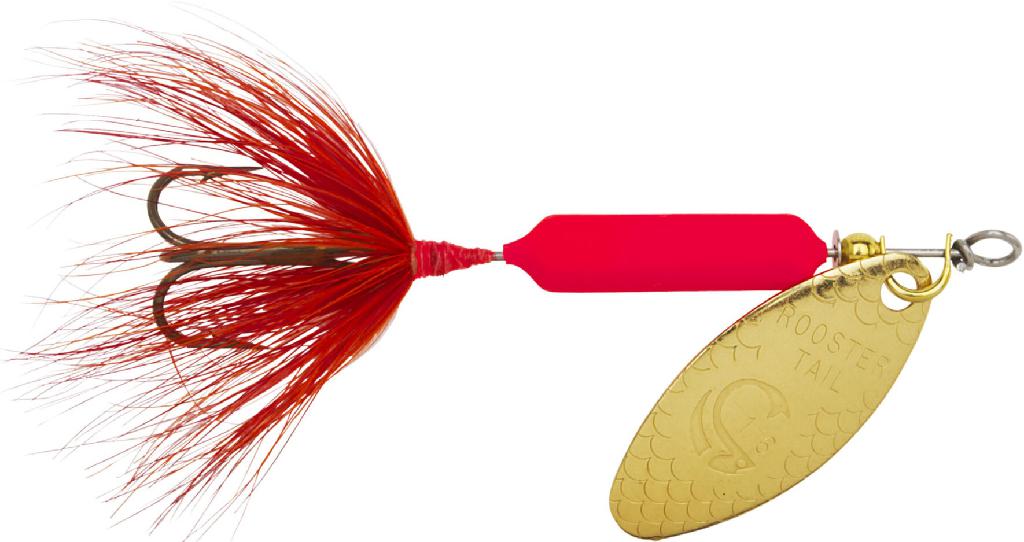 Y/BAIT 1/16 ROOSTERTAIL  FLO/RED