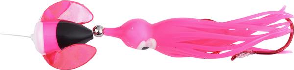 YBAT SPIN-GLO KOKANEE RIG 10 NT.PK/MY PK Glit Pink Chart Tig Double SZ4 Red Hook