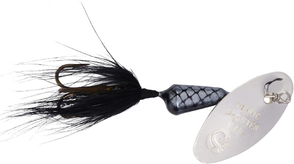 YBAT 1/8 VIBRIC ROOSTERTAIL BLACK