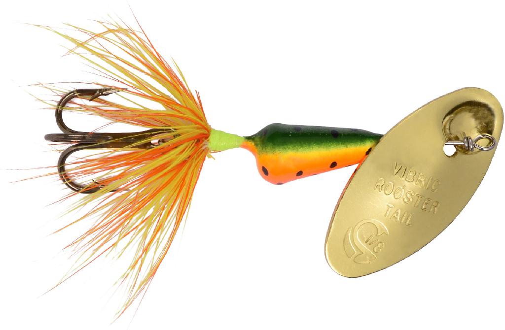 YBAT 1/8 VIBRIC ROOSTERTAIL FIRE TIGER