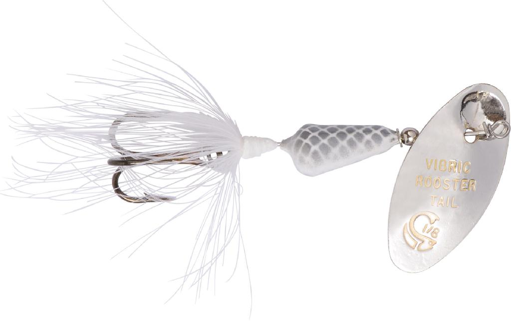 YBAT 1/8 VIBRIC ROOSTERTAIL WHITE