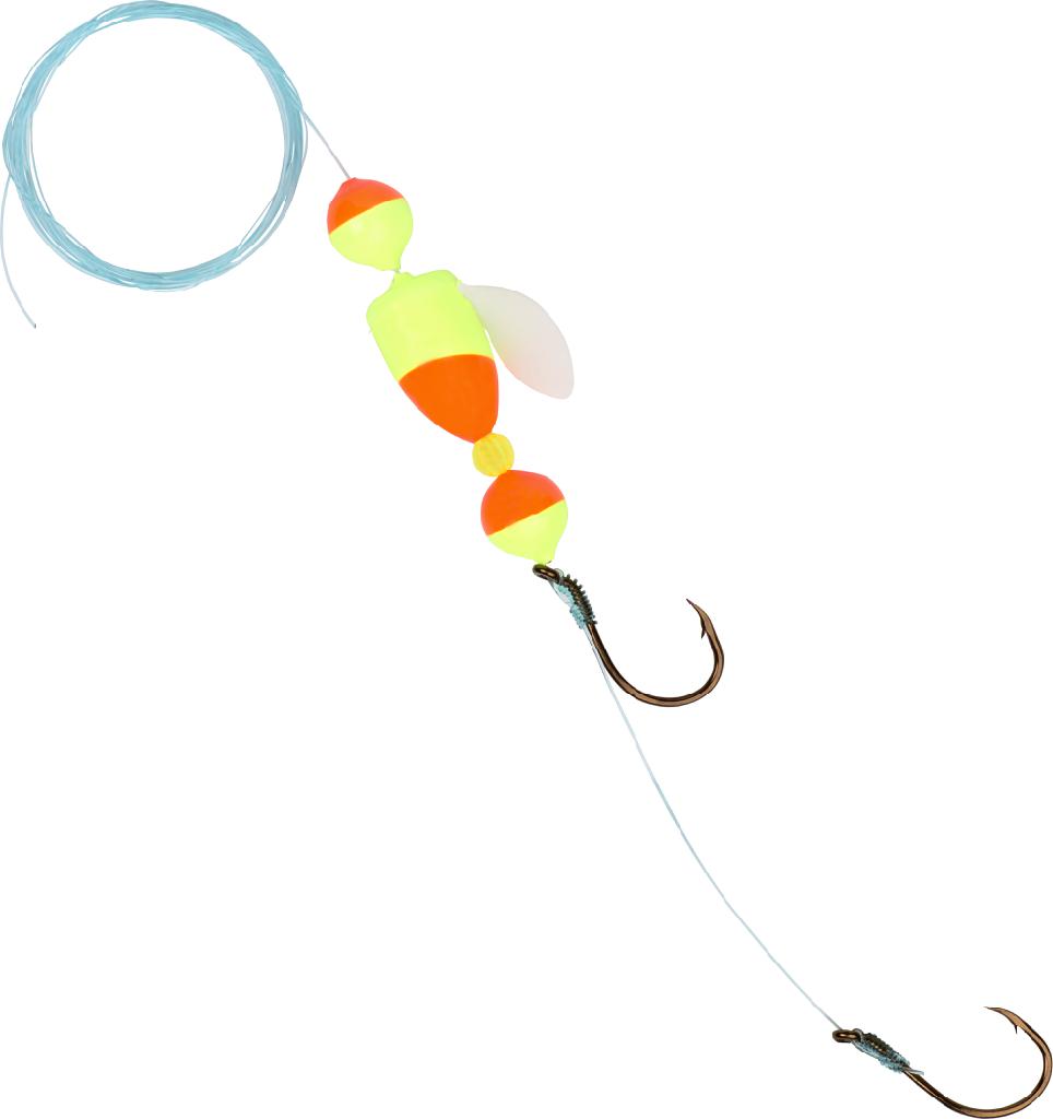 Y/BAIT WALLEYE DELIGHT  FLAME/CHARTREUSE