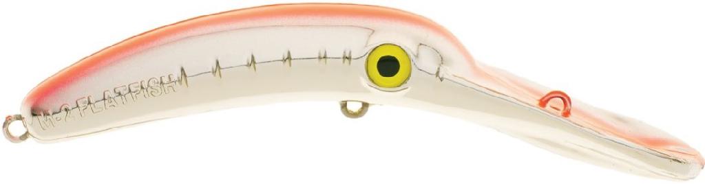YBAT MAG LIP 3.5' MET.SIL FL.RED STRIPE