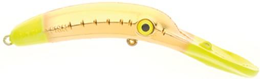 YBAT MAG LIP 4.5'  GOLD DOUBLE TROUBLE (met gold chart head & tail)