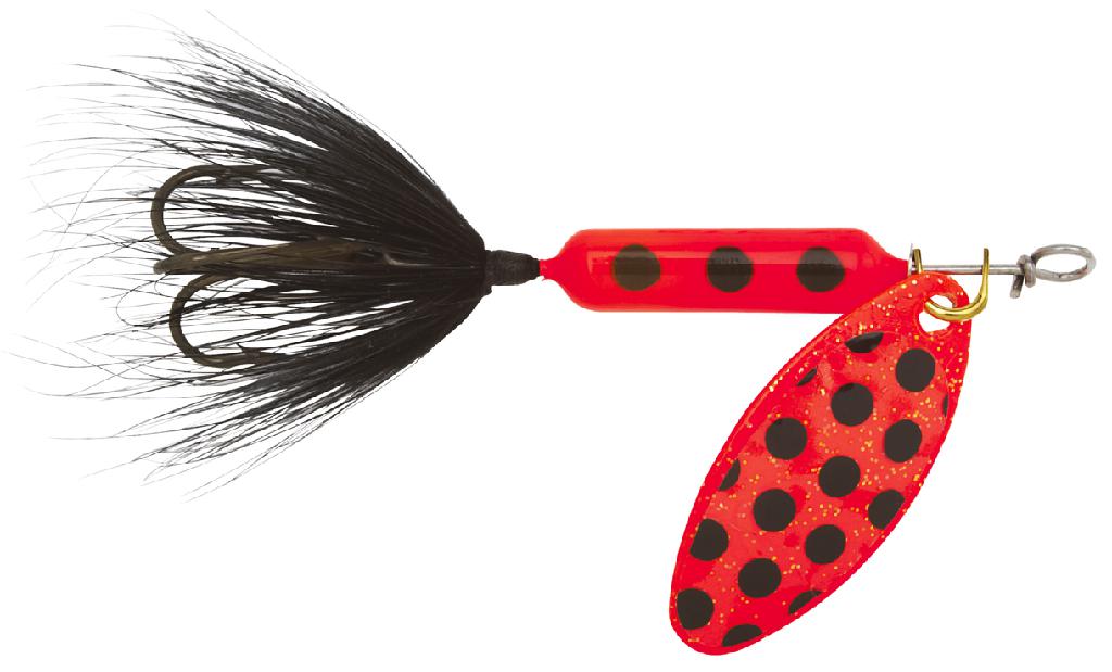 Y/BAIT 1/16 ROOSTERTAIL  FLAME SPOT