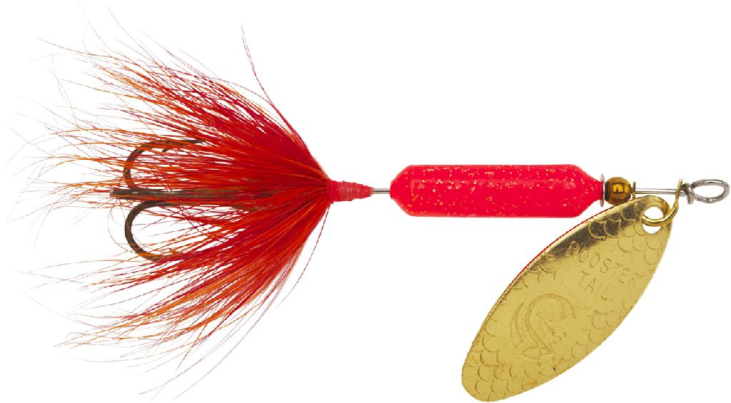 Y/BAIT 1/8 ROOSTERTAIL  GLITTER FLAME