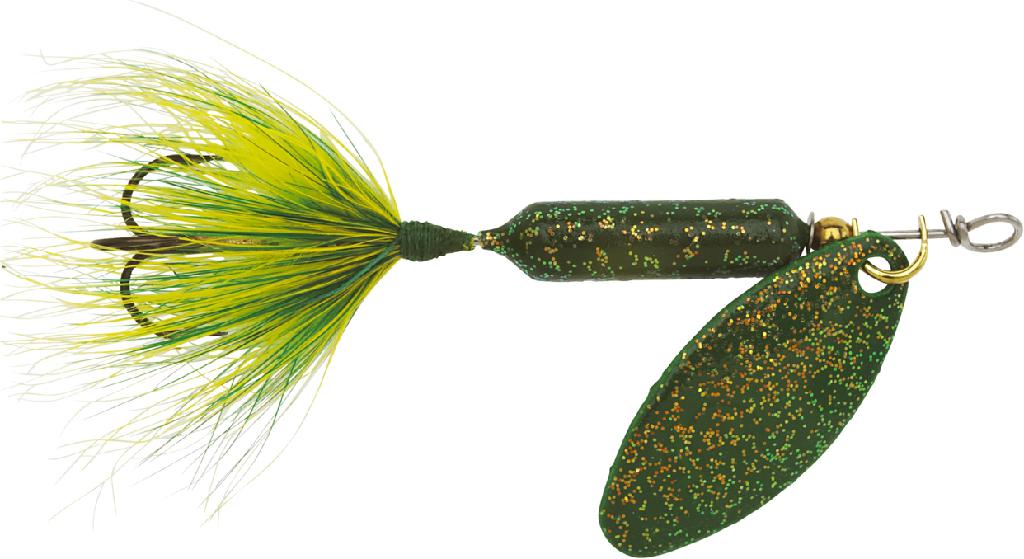 Y/BAIT 1/16 ROOSTERTAIL  GLITTER FROG