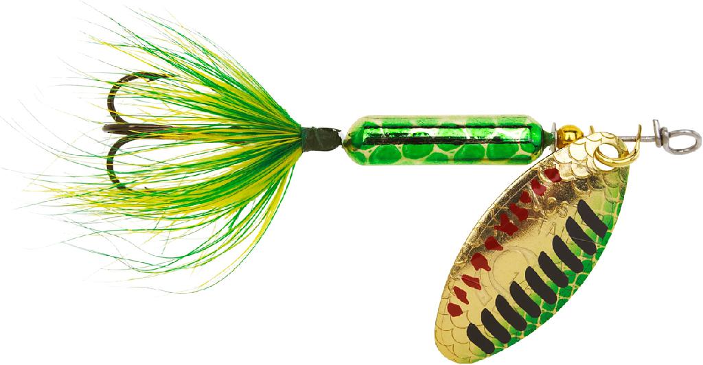 Y/BAIT 1/16 ROOSTERTAIL  M.GOLD/GRN-PIR