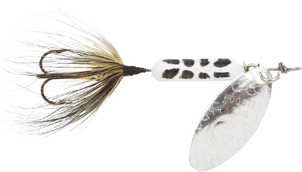 Y/BAIT 1/4 ROOSTERTAIL  WHITE COACHDOG