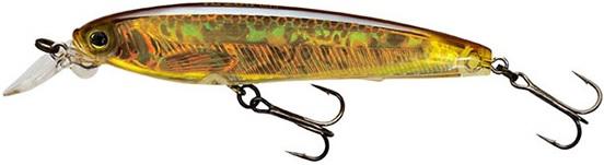 YO-ZURI 3DS MINNOW 4' HOLO GOLD BLACK (100MM)SUSPENDING