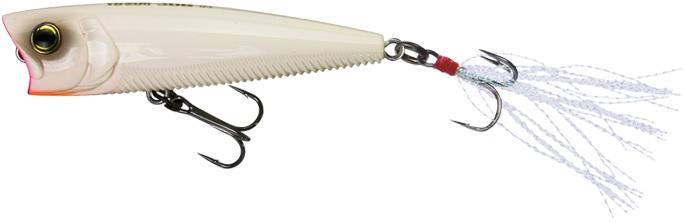 YO-ZURI R1101BN 75mm 3DB Popper Wave-Motion Ribs Hi-Vis Mouth - YO-ZURI