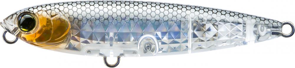 YO-ZURI 3DR-X PENCIL 3' PRISM GHOST SHAD (75MM)TOPWATER