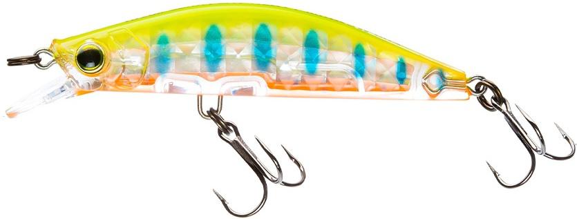 YO-ZURI 3DR-X FLAT HEAVY MINNOW 2-3/8'  CHARTREUSE BABY TROUT-(60MM)SINKING