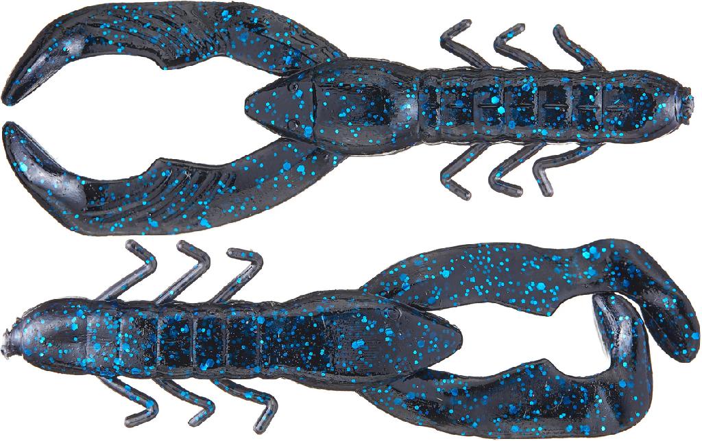 YUM CHRISTIE CRAW 3-1/2' BLK BLUE FLAKE