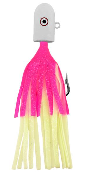 ZAK BOTTOM JIG 16oz PINK/GLOW-SKIRT/GLOW