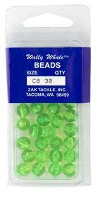 ZAK #6 ROUND BEADS  CHARTREUSE