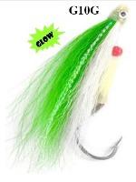 ZAK SALMON FLY LT.GRN/WHITE/GLO-HEAD