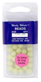 ZAK #8 ROUND BEADS  GLOW IN DARK