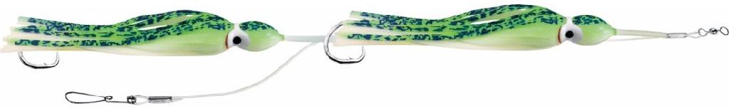 ZAK MONO DBL DROP SQUID RIG GREEN GLOW